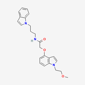 N-[3-(1H-indol-1-yl)propyl]-2-{[1-(2-methoxyethyl)-1H-indol-4-yl]oxy}acetamide