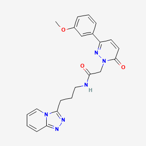 2-[3-(3-methoxyphenyl)-6-oxopyridazin-1(6H)-yl]-N-[3-([1,2,4]triazolo[4,3-a]pyridin-3-yl)propyl]acetamide