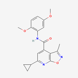 6-cyclopropyl-N-(2,5-dimethoxyphenyl)-3-methyl[1,2]oxazolo[5,4-b]pyridine-4-carboxamide