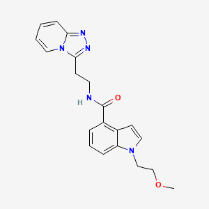 1-(2-methoxyethyl)-N-[2-([1,2,4]triazolo[4,3-a]pyridin-3-yl)ethyl]-1H-indole-4-carboxamide