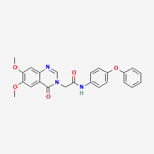 2-(6,7-dimethoxy-4-oxoquinazolin-3(4H)-yl)-N-(4-phenoxyphenyl)acetamide