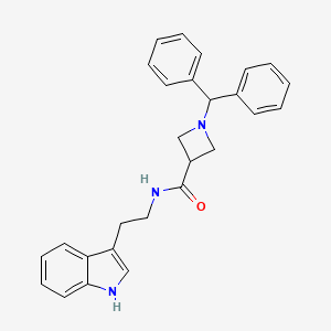 1-(Diphenylmethyl)-N-[2-(1H-indol-3-YL)ethyl]azetidine-3-carboxamide