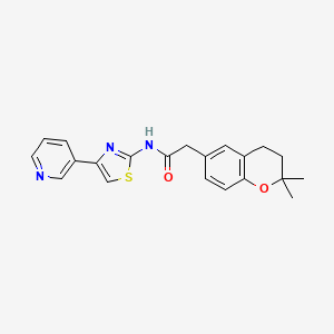 2-(2,2-dimethylchroman-6-yl)-N-(4-(pyridin-3-yl)thiazol-2-yl)acetamide