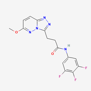 3-(6-methoxy[1,2,4]triazolo[4,3-b]pyridazin-3-yl)-N-(3,4,5-trifluorophenyl)propanamide