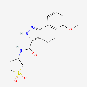 N-(1,1-dioxidotetrahydrothiophen-3-yl)-6-methoxy-4,5-dihydro-1H-benzo[g]indazole-3-carboxamide