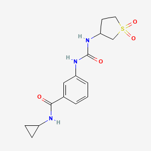 N-cyclopropyl-3-{[(1,1-dioxidotetrahydrothiophen-3-yl)carbamoyl]amino}benzamide