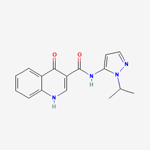 4-oxo-N-[1-(propan-2-yl)-1H-pyrazol-5-yl]-1,4-dihydroquinoline-3-carboxamide