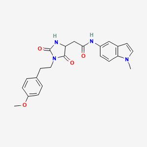 2-{1-[2-(4-methoxyphenyl)ethyl]-2,5-dioxoimidazolidin-4-yl}-N-(1-methyl-1H-indol-5-yl)acetamide