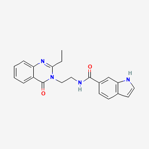 N-[2-(2-ethyl-4-oxoquinazolin-3(4H)-yl)ethyl]-1H-indole-6-carboxamide