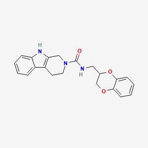 N-(2,3-dihydro-1,4-benzodioxin-2-ylmethyl)-1,3,4,9-tetrahydro-2H-beta-carboline-2-carboxamide