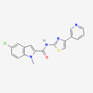 5-chloro-1-methyl-N-(4-(pyridin-3-yl)thiazol-2-yl)-1H-indole-2-carboxamide