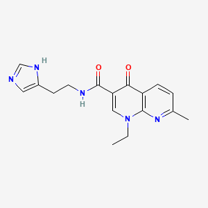 molecular formula C17H19N5O2 B10984514 1-ethyl-N-[2-(1H-imidazol-4-yl)ethyl]-7-methyl-4-oxo-1,4-dihydro-1,8-naphthyridine-3-carboxamide 