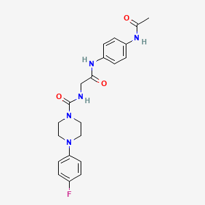 N-(2-{[4-(acetylamino)phenyl]amino}-2-oxoethyl)-4-(4-fluorophenyl)piperazine-1-carboxamide