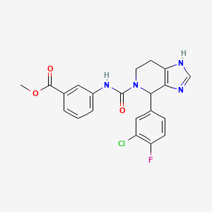 methyl 3-({[4-(3-chloro-4-fluorophenyl)-1,4,6,7-tetrahydro-5H-imidazo[4,5-c]pyridin-5-yl]carbonyl}amino)benzoate