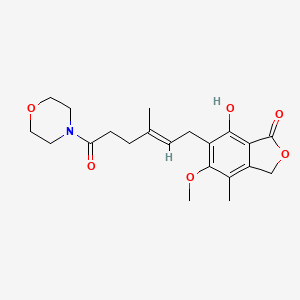 7-hydroxy-5-methoxy-4-methyl-6-[(2E)-3-methyl-6-(morpholin-4-yl)-6-oxohex-2-en-1-yl]-2-benzofuran-1(3H)-one