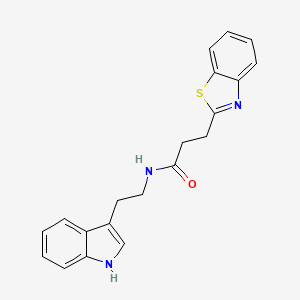 3-(1,3-benzothiazol-2-yl)-N-[2-(1H-indol-3-yl)ethyl]propanamide