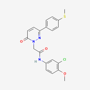 N-(3-chloro-4-methoxyphenyl)-2-{3-[4-(methylsulfanyl)phenyl]-6-oxopyridazin-1(6H)-yl}acetamide