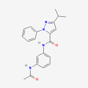 N-[3-(acetylamino)phenyl]-1-phenyl-3-(propan-2-yl)-1H-pyrazole-5-carboxamide