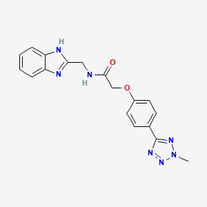 N-(1H-benzimidazol-2-ylmethyl)-2-[4-(2-methyl-2H-tetrazol-5-yl)phenoxy]acetamide