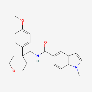 N-{[4-(4-methoxyphenyl)tetrahydro-2H-pyran-4-yl]methyl}-1-methyl-1H-indole-5-carboxamide