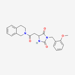 5-[2-(3,4-dihydroisoquinolin-2(1H)-yl)-2-oxoethyl]-3-(2-methoxybenzyl)imidazolidine-2,4-dione