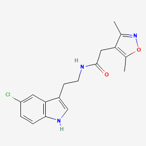 molecular formula C17H18ClN3O2 B10984654 N-[2-(5-chloro-1H-indol-3-yl)ethyl]-2-(3,5-dimethyl-1,2-oxazol-4-yl)acetamide 