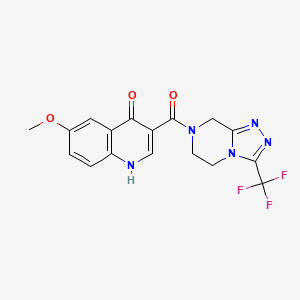 (4-hydroxy-6-methoxyquinolin-3-yl)[3-(trifluoromethyl)-5,6-dihydro[1,2,4]triazolo[4,3-a]pyrazin-7(8H)-yl]methanone