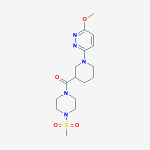 (1-(6-Methoxypyridazin-3-yl)piperidin-3-yl)(4-(methylsulfonyl)piperazin-1-yl)methanone