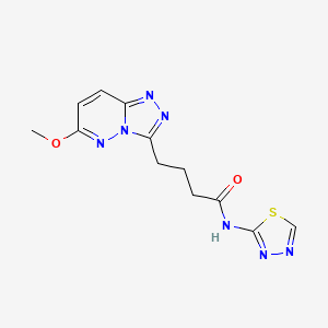 4-(6-methoxy[1,2,4]triazolo[4,3-b]pyridazin-3-yl)-N-(1,3,4-thiadiazol-2-yl)butanamide