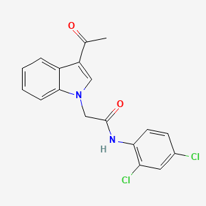 2-(3-acetyl-1H-indol-1-yl)-N-(2,4-dichlorophenyl)acetamide