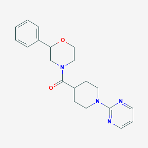 (2-Phenylmorpholin-4-yl)[1-(pyrimidin-2-yl)piperidin-4-yl]methanone