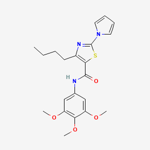 4-butyl-2-(1H-pyrrol-1-yl)-N-(3,4,5-trimethoxyphenyl)-1,3-thiazole-5-carboxamide