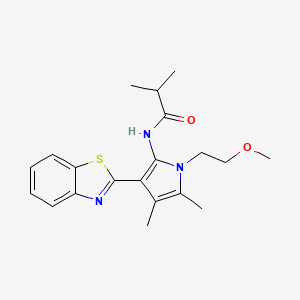 N-[3-(1,3-benzothiazol-2-yl)-1-(2-methoxyethyl)-4,5-dimethyl-1H-pyrrol-2-yl]-2-methylpropanamide