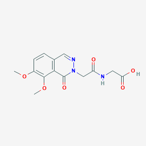 N-[(7,8-dimethoxy-1-oxophthalazin-2(1H)-yl)acetyl]glycine