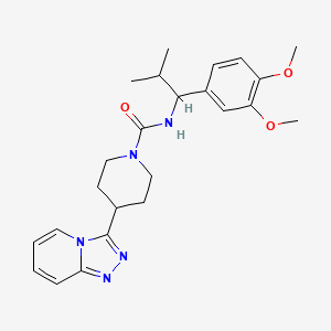 N-[1-(3,4-Dimethoxyphenyl)-2-methylpropyl]-4-[1,2,4]triazolo[4,3-A]pyridin-3-yltetrahydro-1(2H)-pyridinecarboxamide