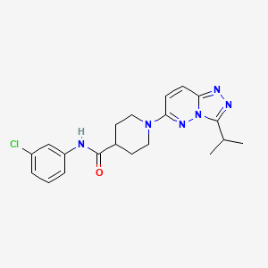 N-(3-chlorophenyl)-1-[3-(propan-2-yl)[1,2,4]triazolo[4,3-b]pyridazin-6-yl]piperidine-4-carboxamide