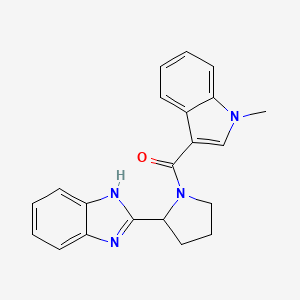 [2-(1H-benzimidazol-2-yl)pyrrolidin-1-yl](1-methyl-1H-indol-3-yl)methanone