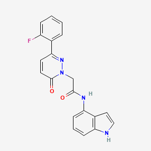 2-[3-(2-fluorophenyl)-6-oxopyridazin-1(6H)-yl]-N-(1H-indol-4-yl)acetamide