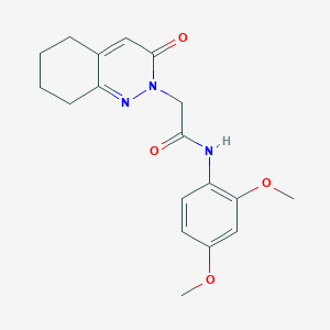 molecular formula C18H21N3O4 B10984904 N-(2,4-dimethoxyphenyl)-2-(3-oxo-5,6,7,8-tetrahydrocinnolin-2(3H)-yl)acetamide 