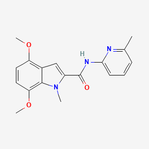 4,7-dimethoxy-1-methyl-N-(6-methylpyridin-2-yl)-1H-indole-2-carboxamide