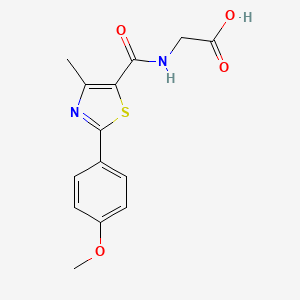 N-{[2-(4-methoxyphenyl)-4-methyl-1,3-thiazol-5-yl]carbonyl}glycine