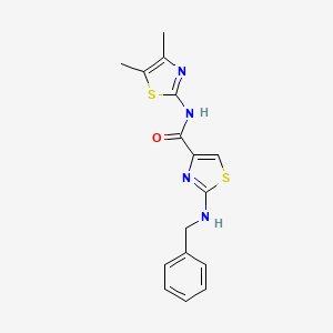 2-(benzylamino)-N-[(2E)-4,5-dimethyl-1,3-thiazol-2(3H)-ylidene]-1,3-thiazole-4-carboxamide