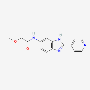 2-methoxy-N-[2-(pyridin-4-yl)-1H-benzimidazol-6-yl]acetamide