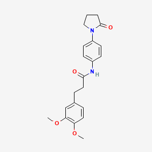 3-(3,4-dimethoxyphenyl)-N-[4-(2-oxopyrrolidin-1-yl)phenyl]propanamide