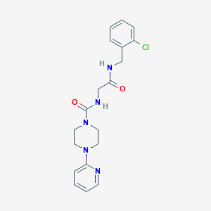 N-{2-[(2-chlorobenzyl)amino]-2-oxoethyl}-4-(pyridin-2-yl)piperazine-1-carboxamide