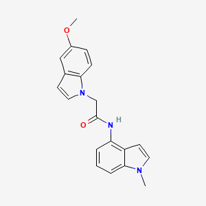 molecular formula C20H19N3O2 B10985033 2-(5-methoxy-1H-indol-1-yl)-N-(1-methyl-1H-indol-4-yl)acetamide 