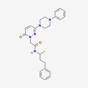 2-[6-oxo-3-(4-phenylpiperazin-1-yl)pyridazin-1(6H)-yl]-N-(4-phenylbutan-2-yl)acetamide