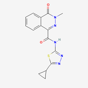 molecular formula C15H13N5O2S B10985045 N-(5-cyclopropyl-1,3,4-thiadiazol-2-yl)-3-methyl-4-oxo-3,4-dihydrophthalazine-1-carboxamide CAS No. 726144-19-0