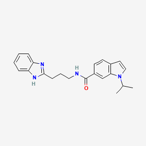 N-[3-(1H-benzimidazol-2-yl)propyl]-1-(propan-2-yl)-1H-indole-6-carboxamide