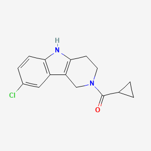 (8-chloro-1,3,4,5-tetrahydro-2H-pyrido[4,3-b]indol-2-yl)(cyclopropyl)methanone